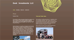 Desktop Screenshot of geekinvestmentsllc.com