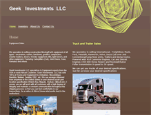 Tablet Screenshot of geekinvestmentsllc.com